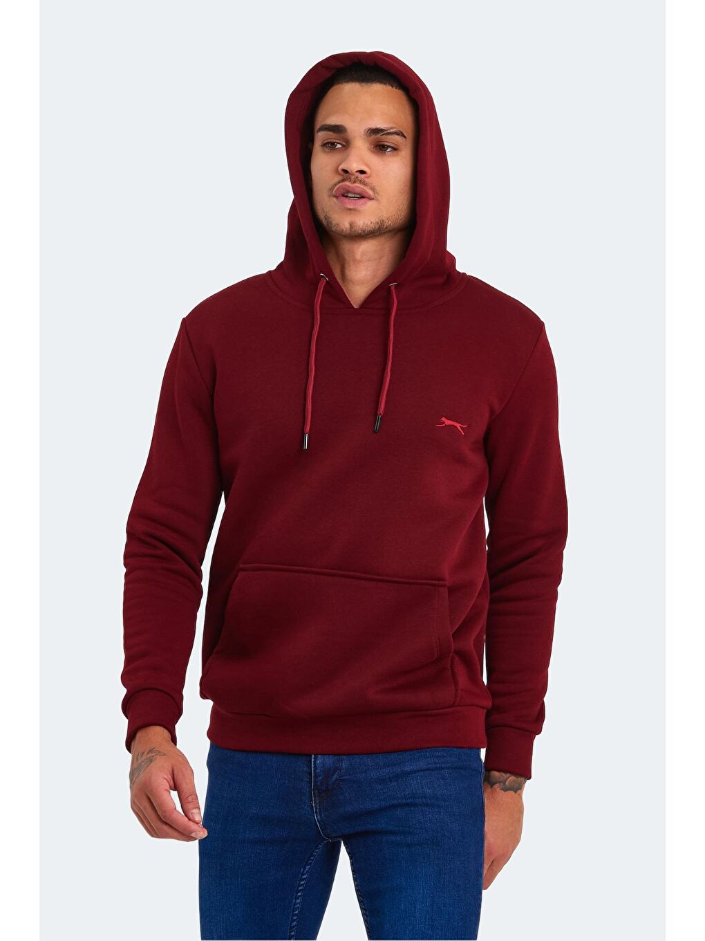 SLAZENGER Bordo KEANS Erkek Sweatshirt Bordo - 2