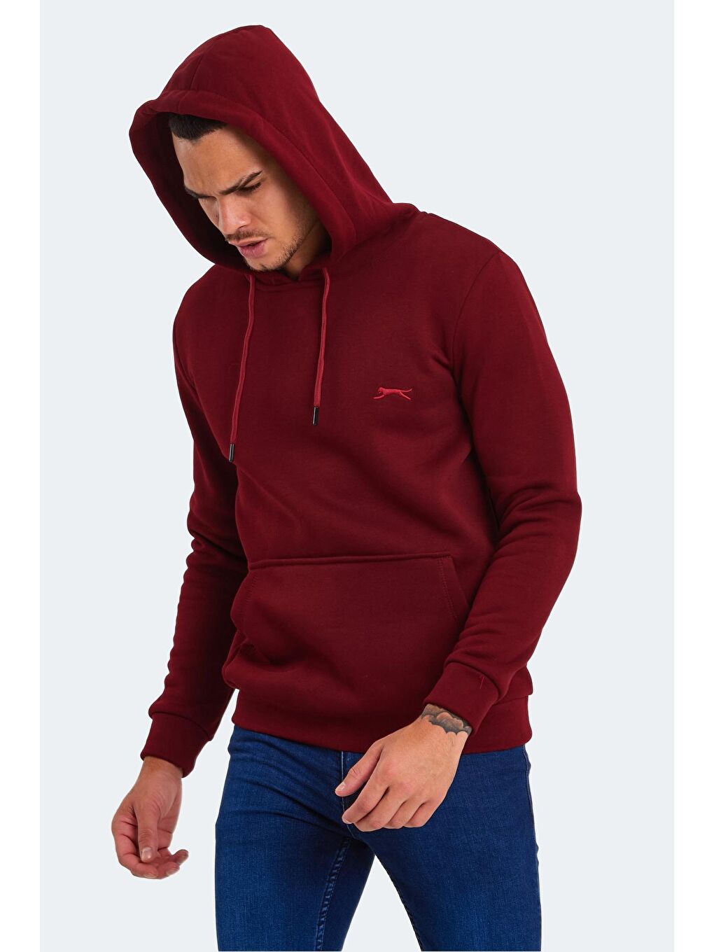 SLAZENGER Bordo KEANS Erkek Sweatshirt Bordo - 3