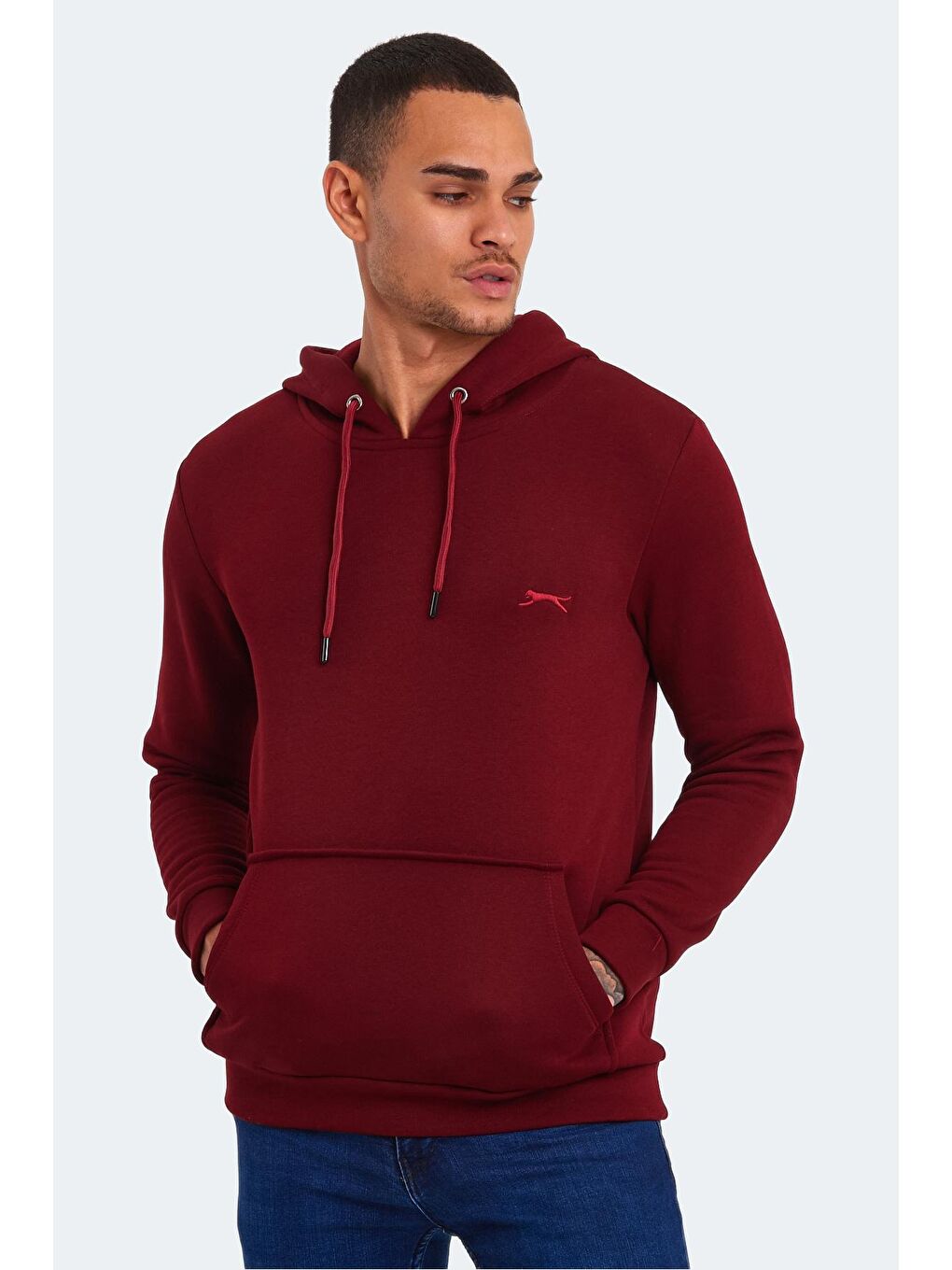 SLAZENGER Bordo KEANS Erkek Sweatshirt Bordo - 4