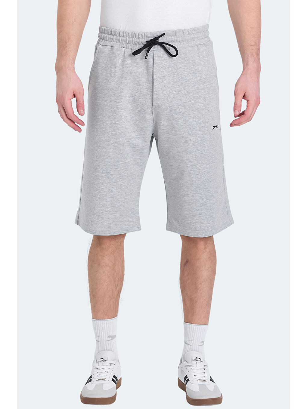 KALEV Erkek Cepli Kapri Gri Şort-1