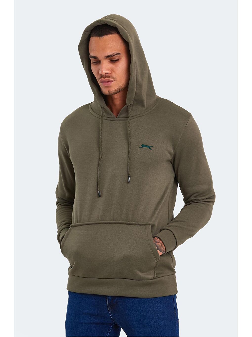 SLAZENGER Haki KEANS Erkek Sweatshirt Haki - 3