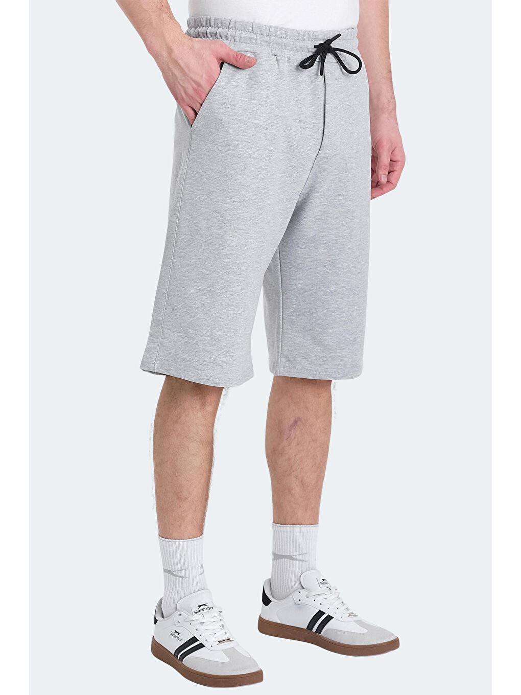 KALEV Erkek Cepli Kapri Gri Şort-2