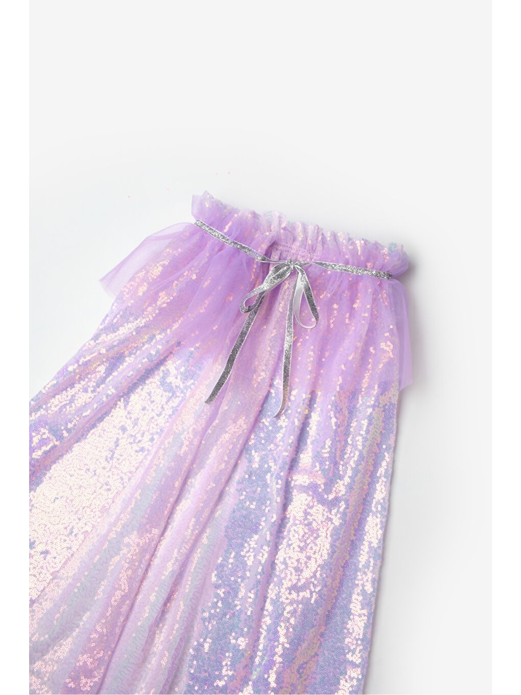 Turuncu Rose Payetli Kız Çocuk Parti Pelerini-2