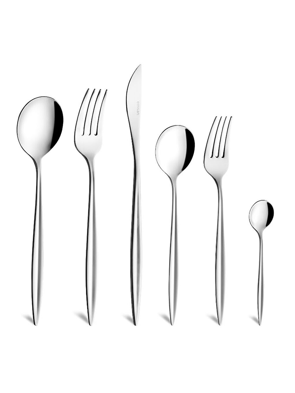 Gri Nova 72 Parça 12 Kişilik Çatal Kaşık Bıçak Takımı Lüks Kutulu-8