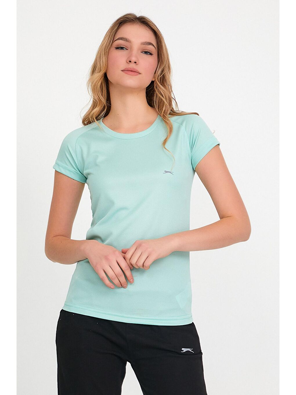 SLAZENGER Nane Yeşili RELAX Kadın T-Shirt Nane - 3