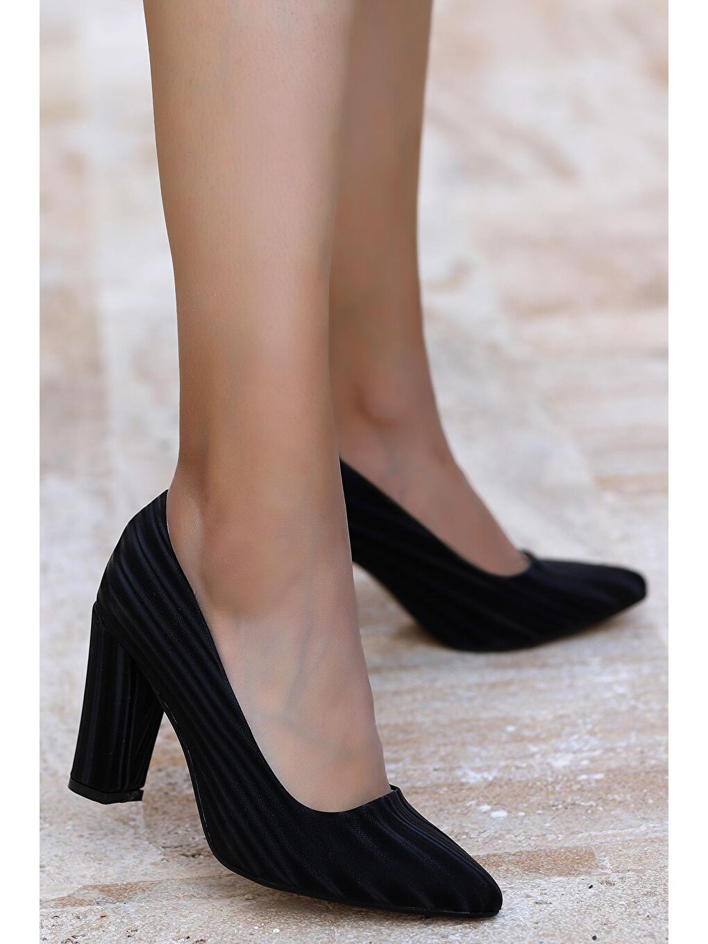 Siyah 602.1110 Kadın 9 Cm Topuklu Ayakkabı Stiletto