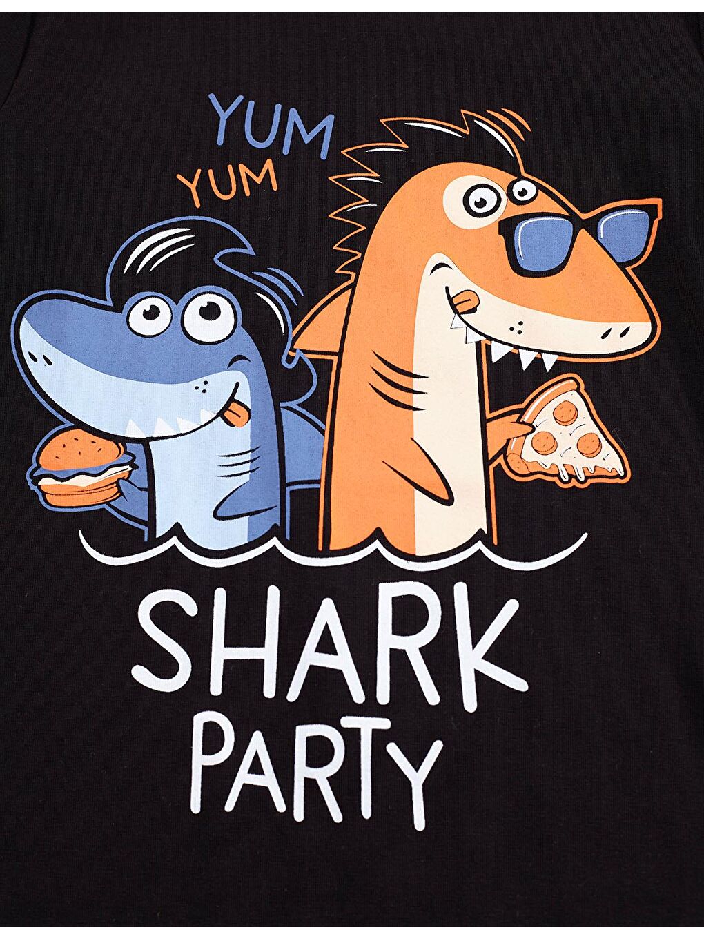 Denokids Karışık Shark Party Erkek Çocuk Pantolon Takım - 4