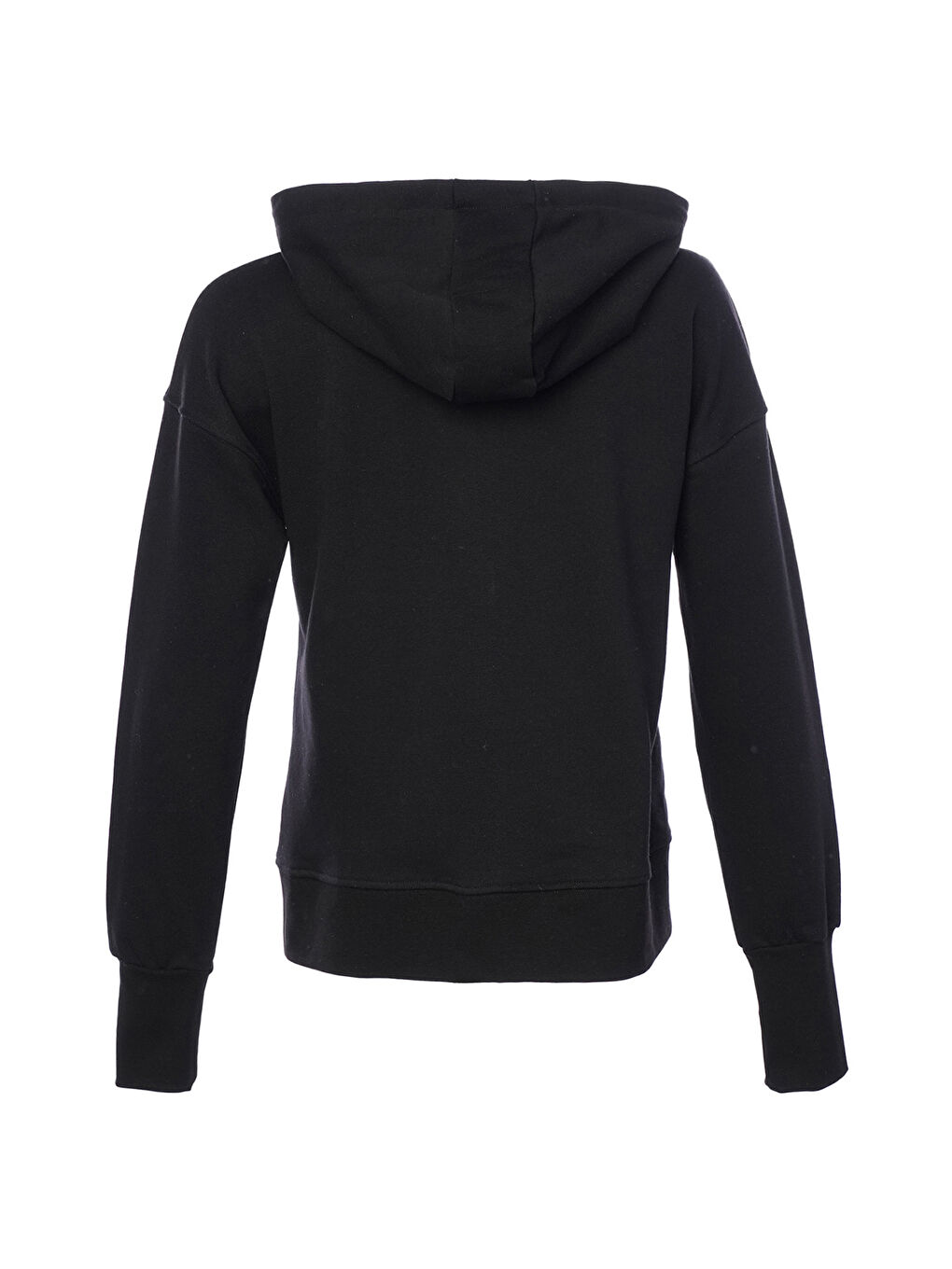 Kadın Siyah Kapüşonlu Ceket-2