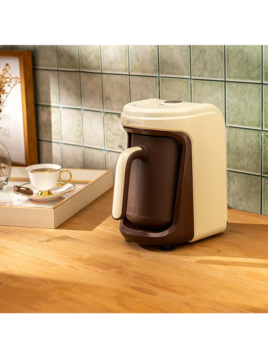 Nostalji 1837H Türk Kahvesi Makinesi Krem-6