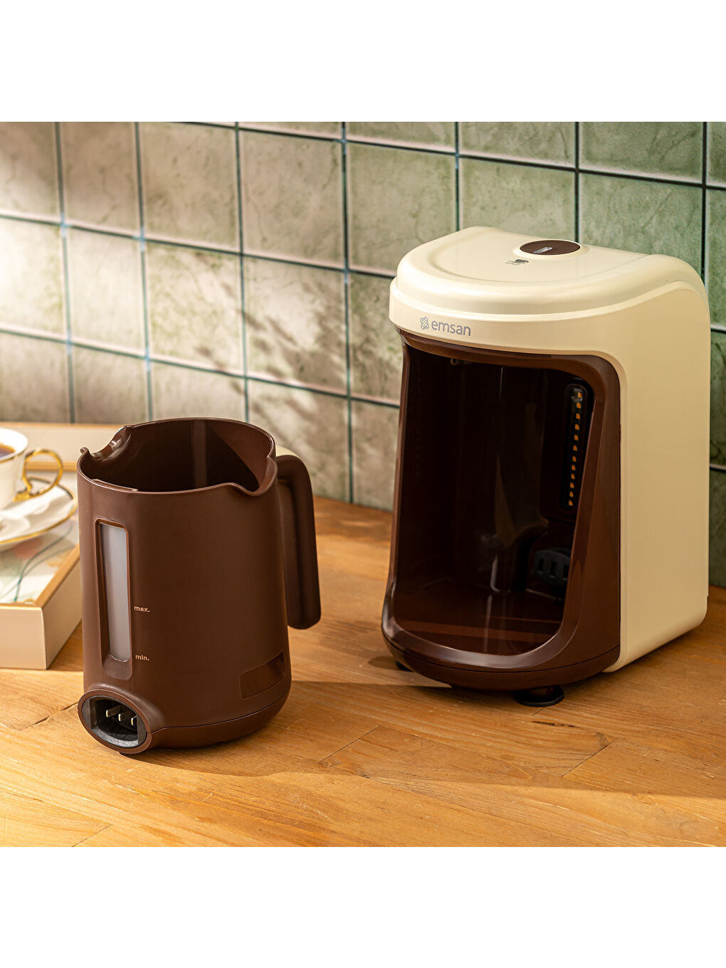 Nostalji 1837H Türk Kahvesi Makinesi Krem-8