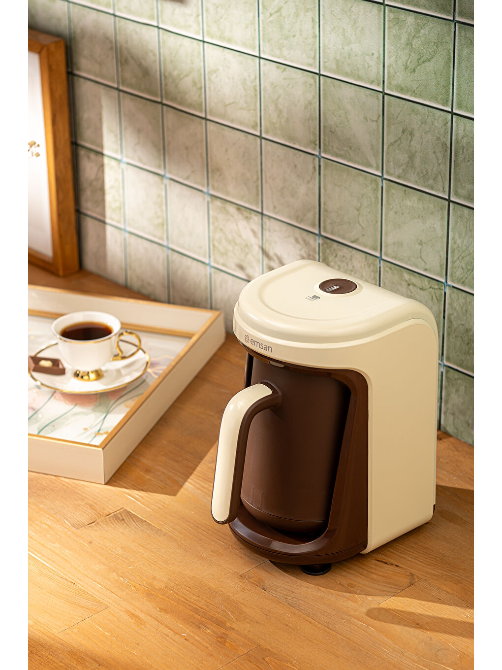 Nostalji 1837H Türk Kahvesi Makinesi Krem-3