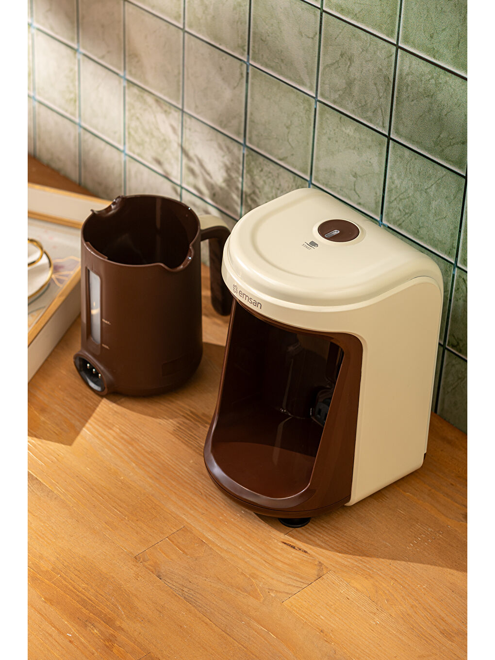 Nostalji 1837H Türk Kahvesi Makinesi Krem-5