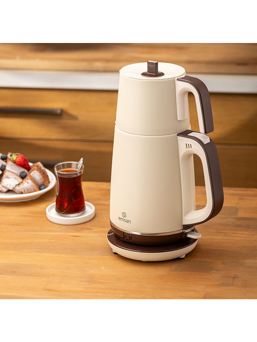 Nostalji Çay Makinesi Krem-7