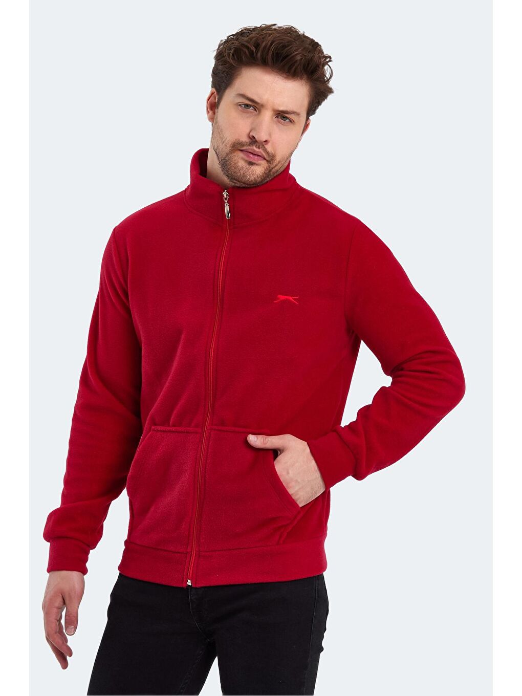 SLAZENGER Kirmizi SANSA  Fermuarlı Sweatshirt Kırmızı - 2