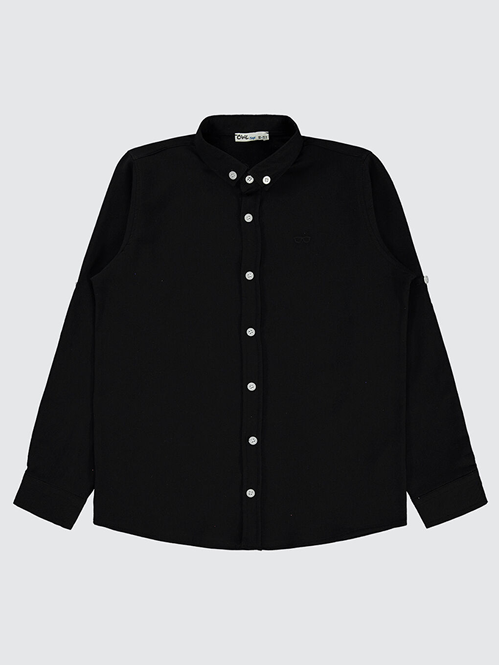 Boys Erkek Çocuk Gömlek 10-13 Yaş Siyah