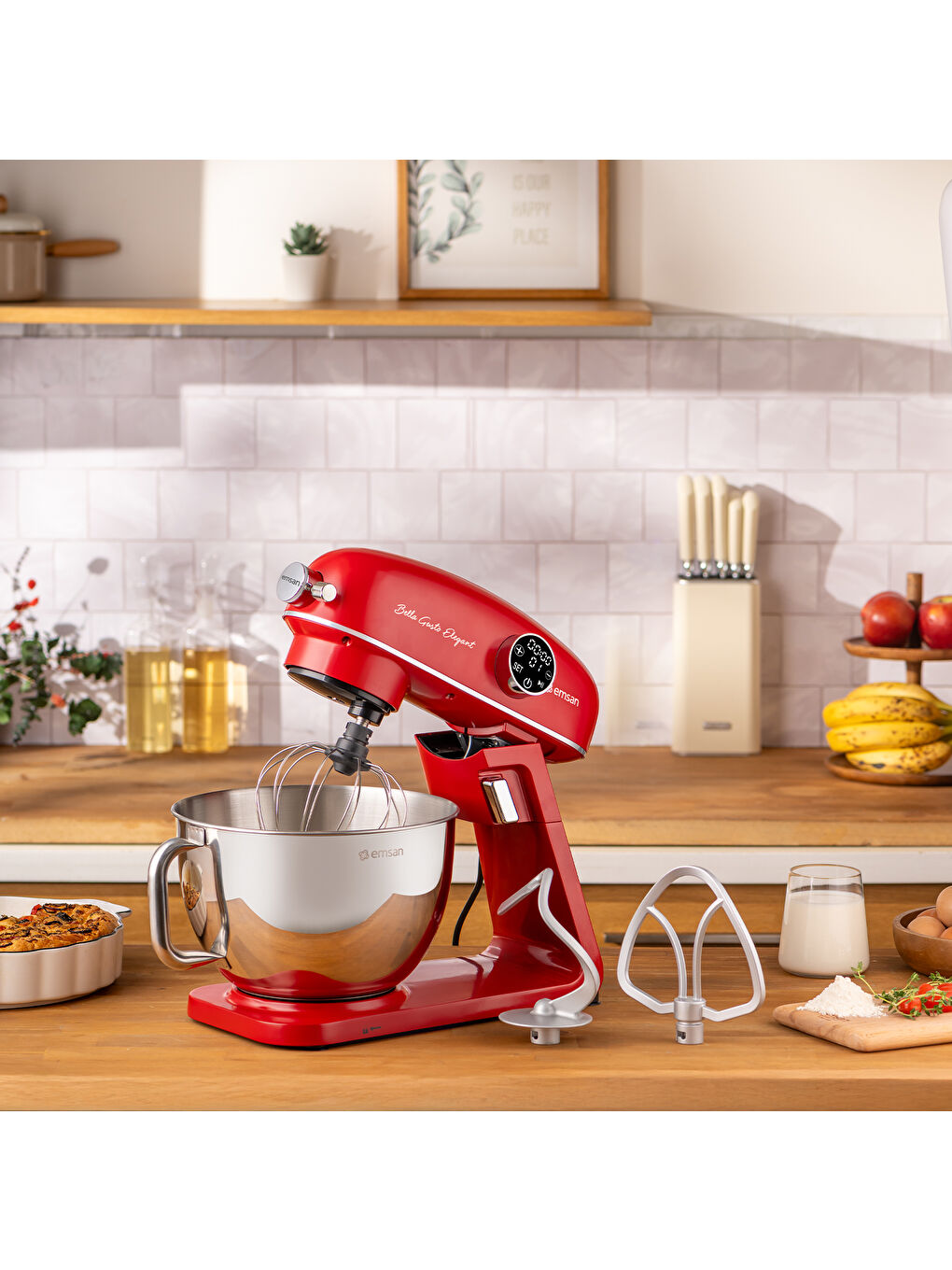 Bella Gusto Elegant Stand Mikser Kırmızı-6