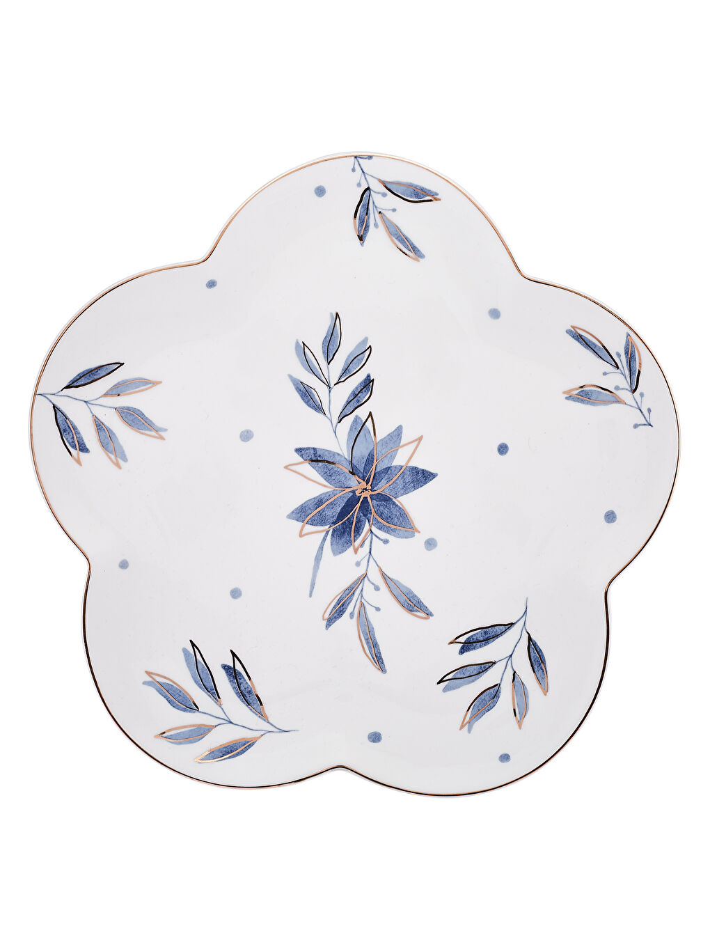 Beyaz İntense Blue Porselen 32 Parça 6 Kişilik Kahvaltı/Servis Takımı-8