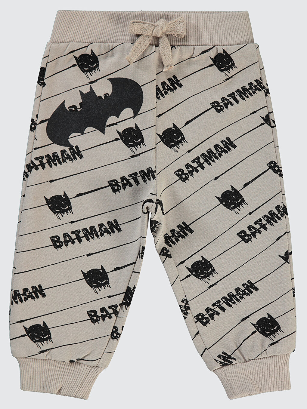 Civil Baby Batman Erkek Bebek Eşofman Altı 6-18 Ay Açık Bej