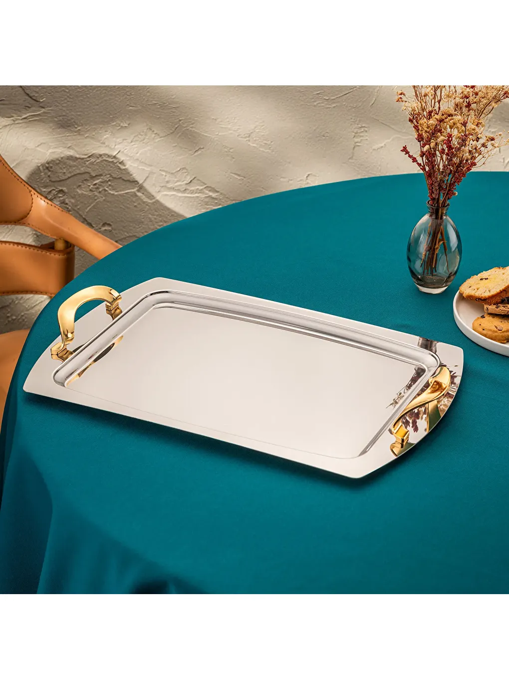 Gri Merina Çay Tepsisi-6