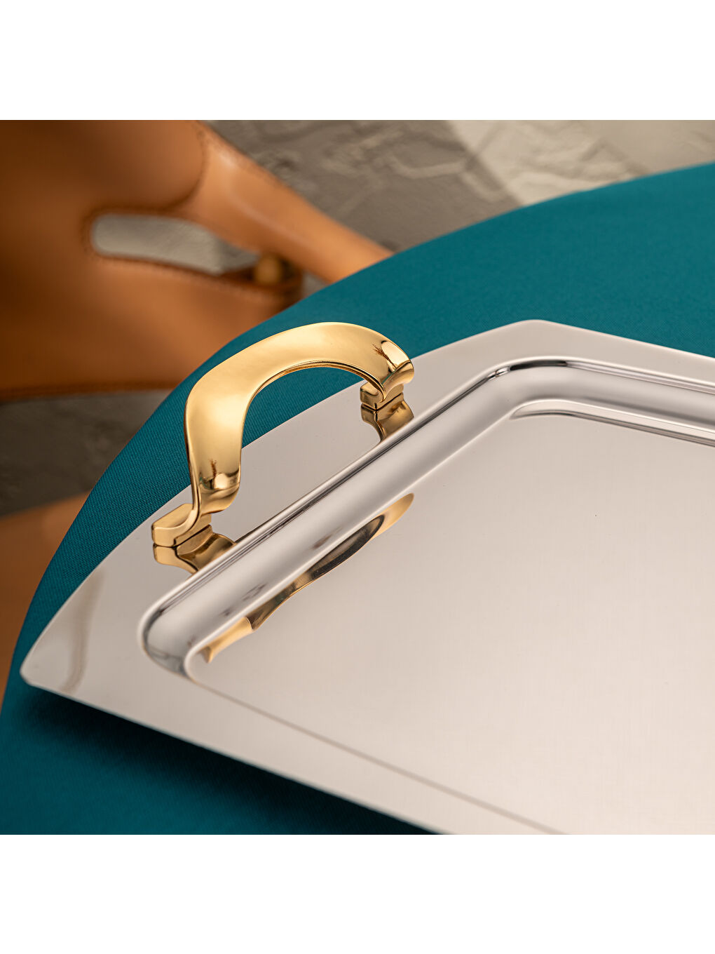 Gri Merina Çay Tepsisi-9