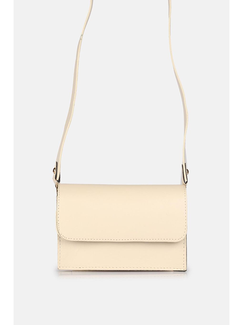 Düz Bej Günlük Omuz Çantası