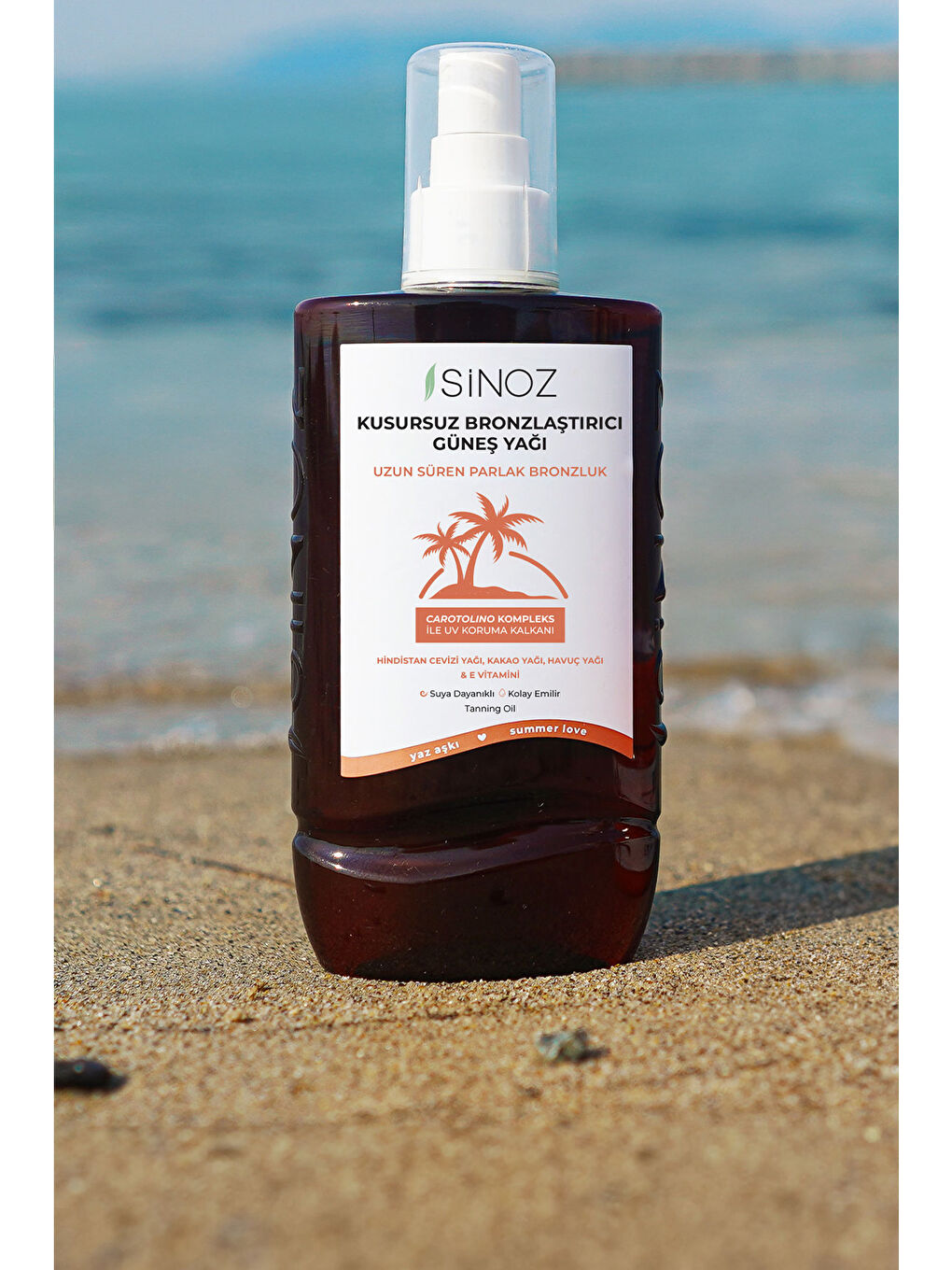 Kusursuz Bronzlaştırıcı Güneş Yağı Spreyi 200 ml Hindistan Cevizi Kakao Havuç Yağı Içeren-4
