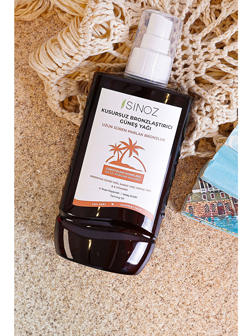Kusursuz Bronzlaştırıcı Güneş Yağı Spreyi 200 ml Hindistan Cevizi Kakao Havuç Yağı Içeren-5