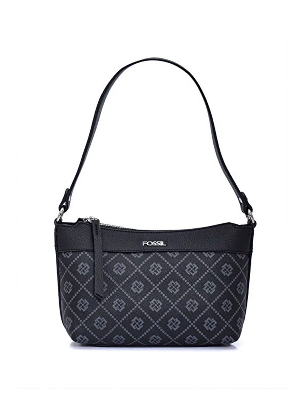 Siyah Kadın Luvi Monogram Baget Omuz Çantası