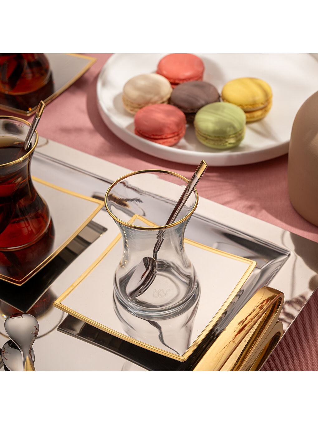 Gri Lukas 40 Parça Çay Seti-10