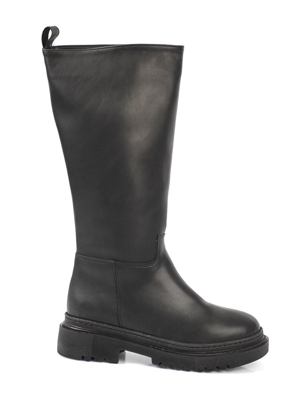 Siyah Kalın Topuklu Kadın Çizme-2