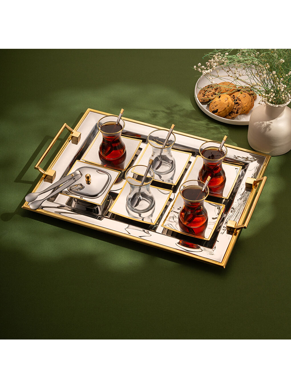 Gri Getto 40 Parça Çay Seti-6