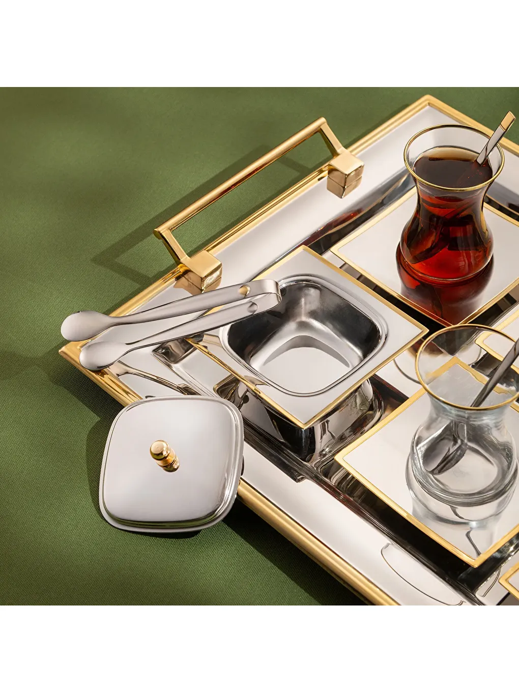 Gri Getto 40 Parça Çay Seti-7