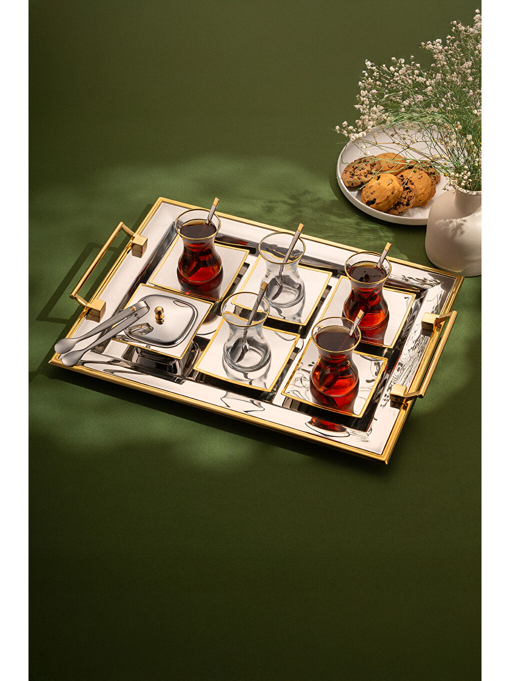 Gri Getto 40 Parça Çay Seti-9