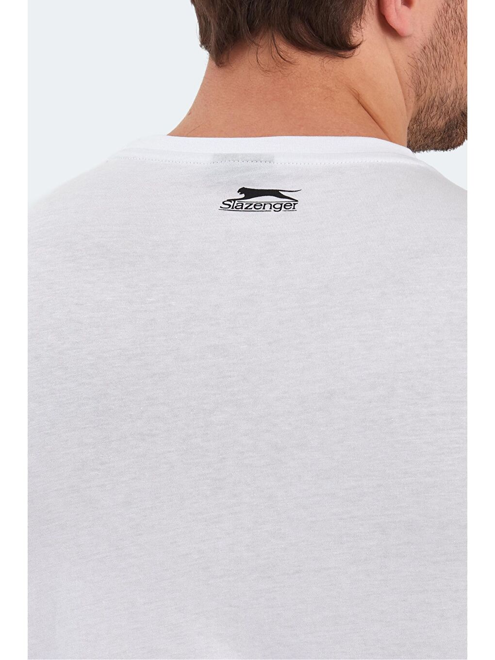 SLAZENGER Beyaz PACKER Erkek T-Shirt Beyaz - 4