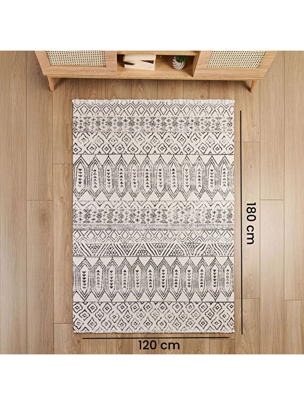 Soft Fiord Kilim - Ekru - 120x180 cm-5