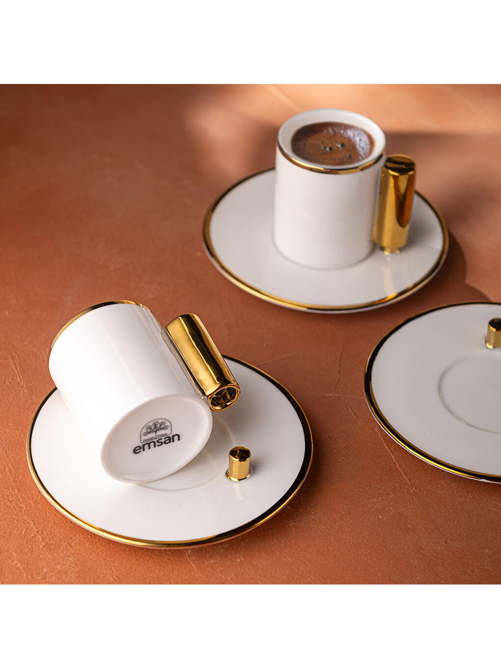 Sarı Modern 80 ml 6'lı Kahve Fincan Takımı-7