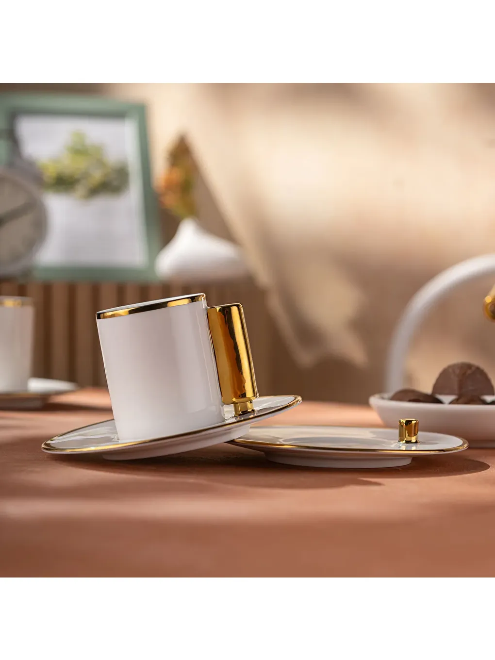 Sarı Modern 80 ml 6'lı Kahve Fincan Takımı-8