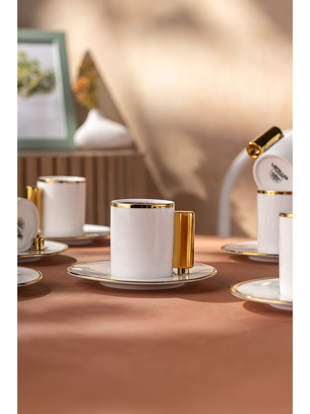 Sarı Modern 80 ml 6'lı Kahve Fincan Takımı-3