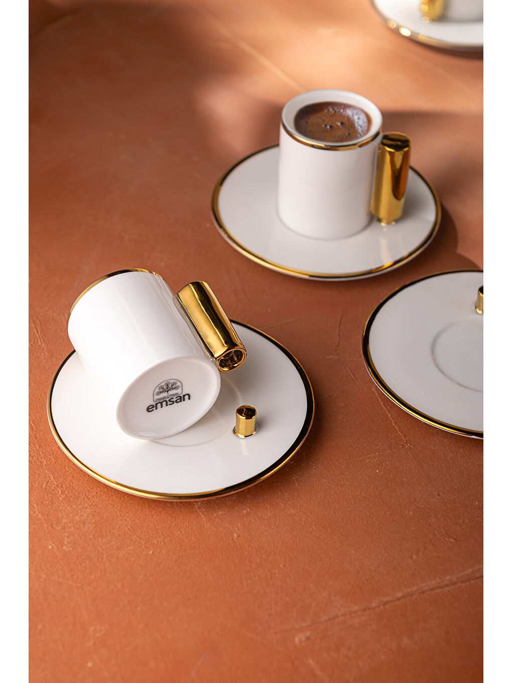 Sarı Modern 80 ml 6'lı Kahve Fincan Takımı-5