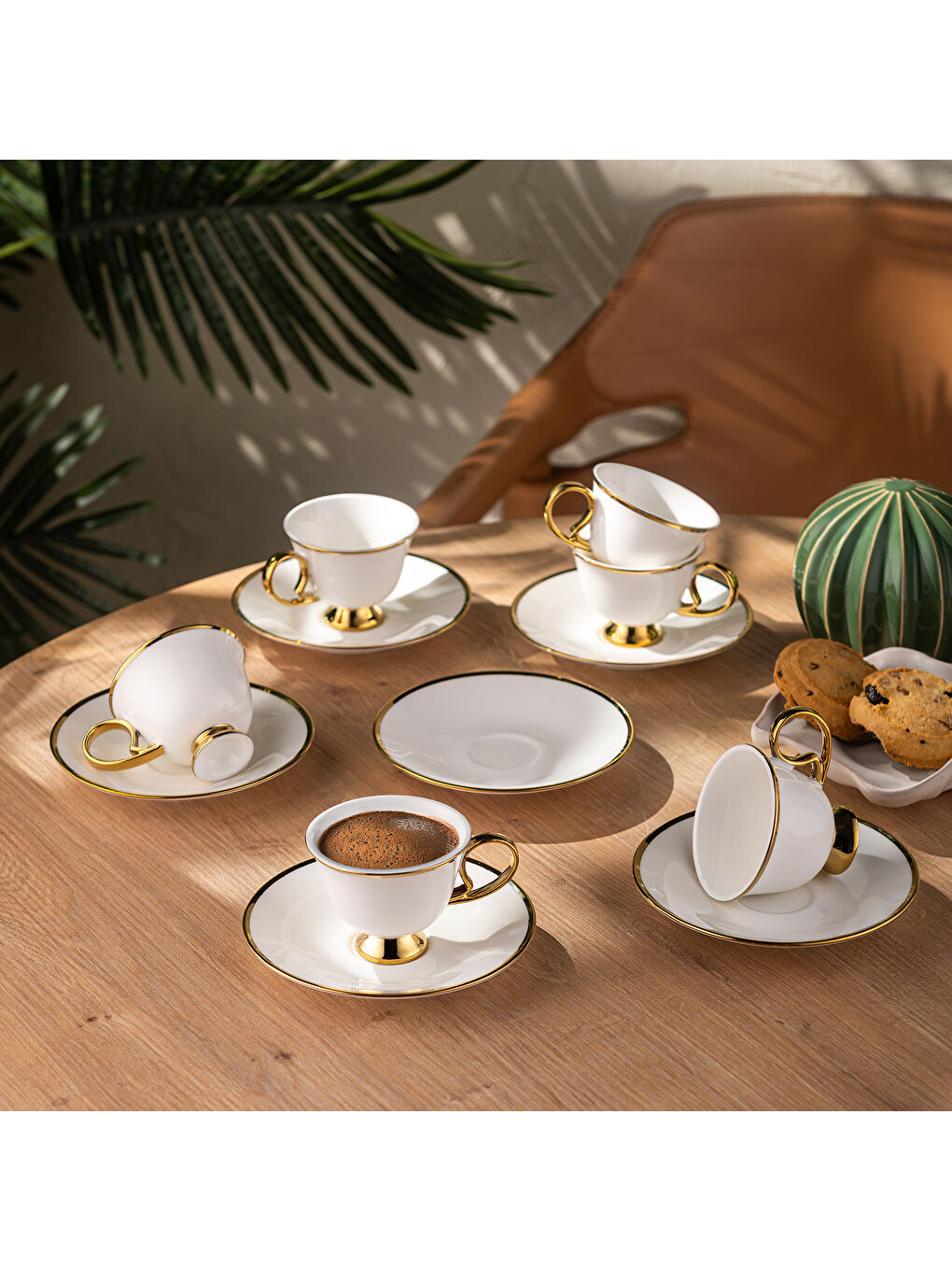 Sarı Rozzental 80 ml 6'lı Kahve Fincan Takımı-6