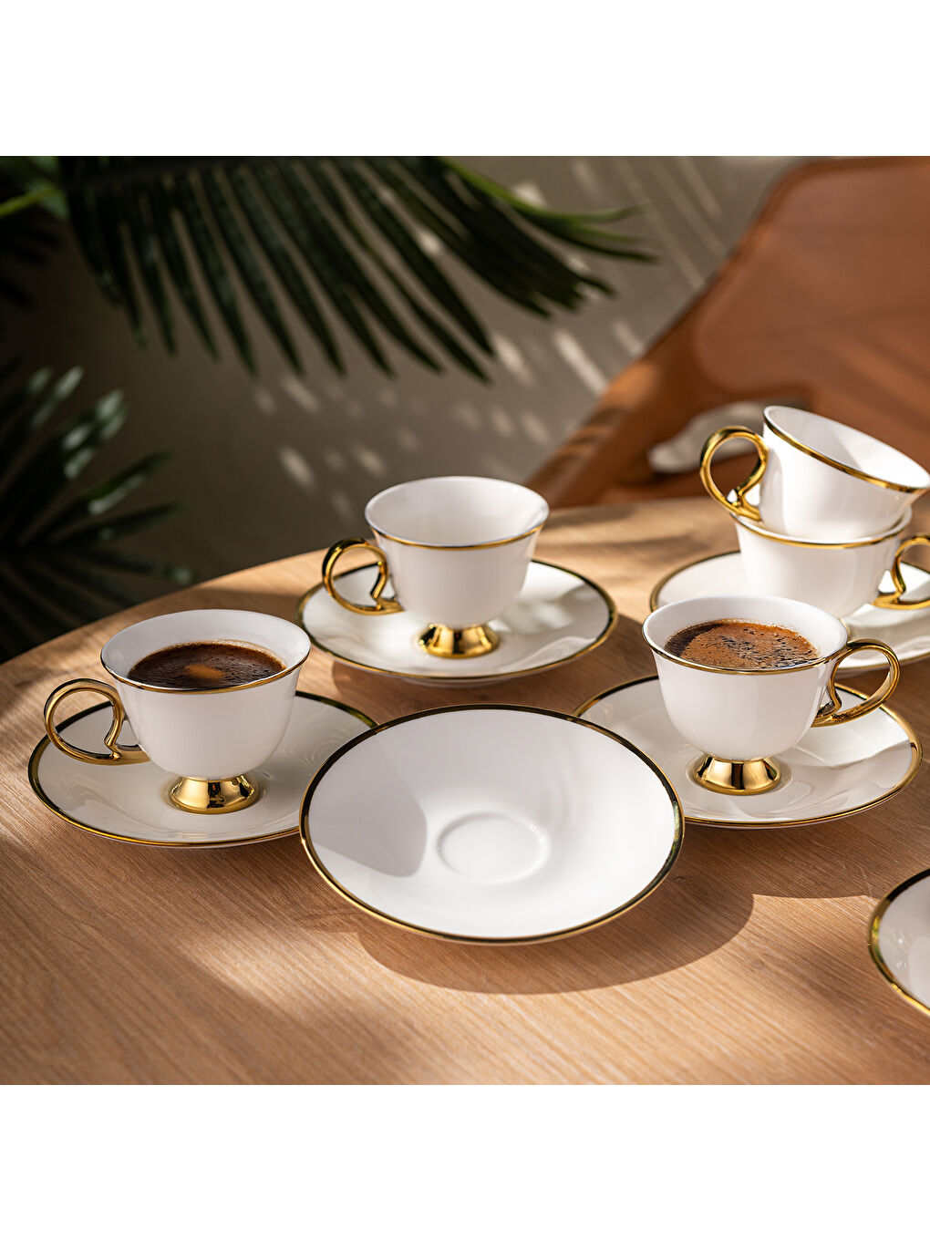 Sarı Rozzental 80 ml 6'lı Kahve Fincan Takımı-7