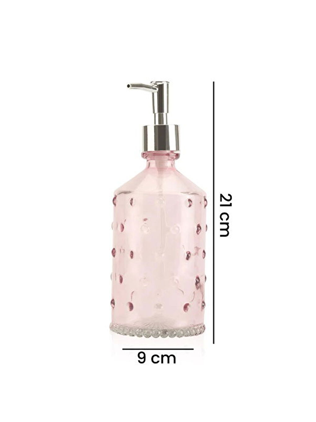 Karışık Dots1 Cam Sıvı Sabunluk - Asorti - 21x9 cm-3