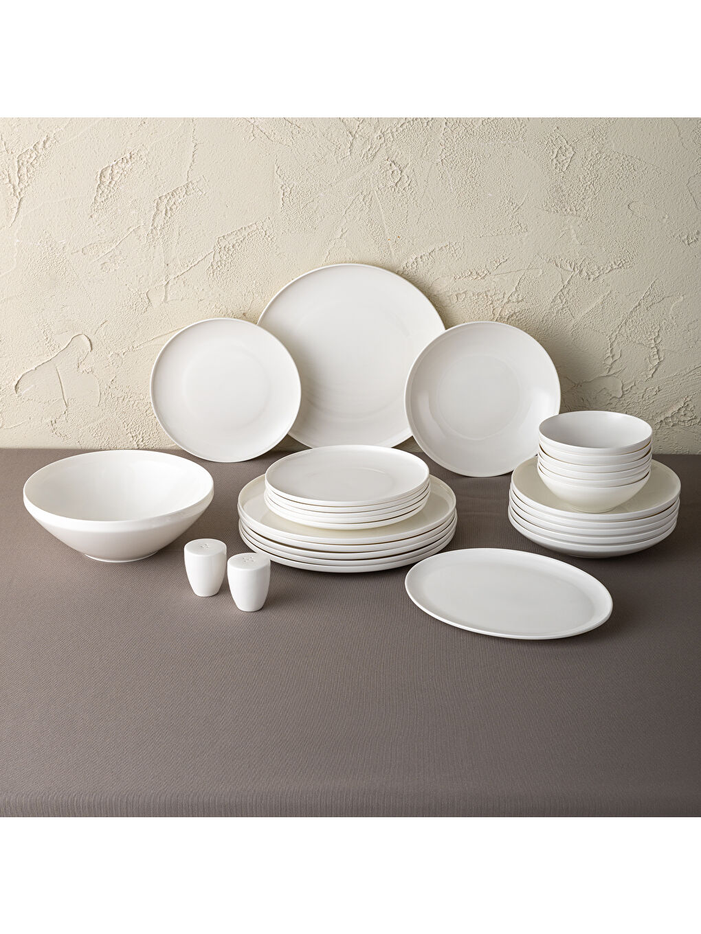 Alya Beyaz 53 Parça 12 Kişilik Yemek Takımı-6