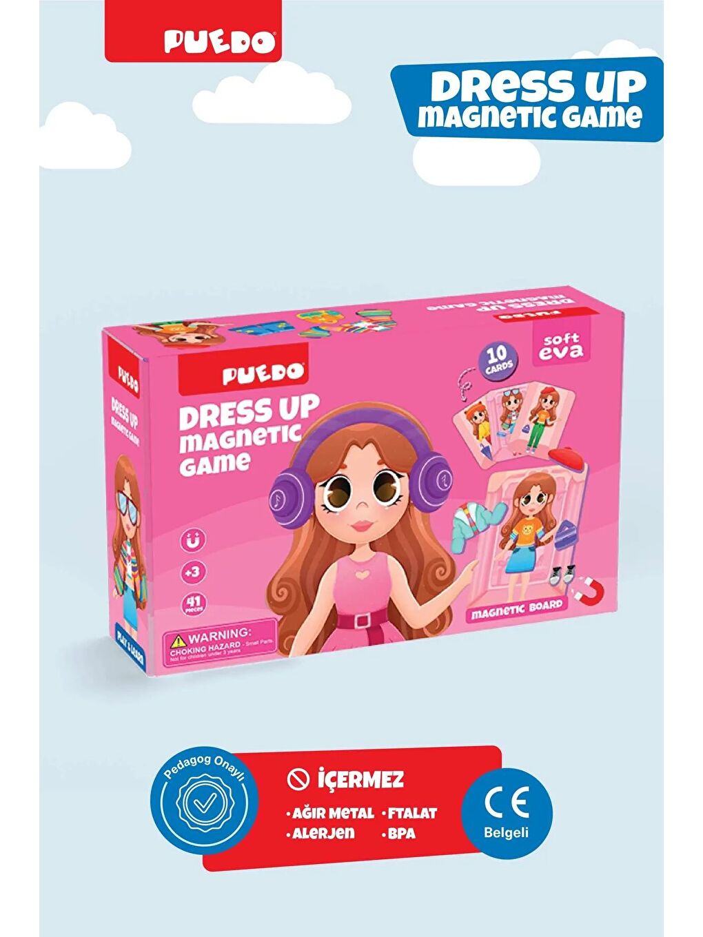 Manyetik Oyun Seti - Dress Up (Mıknatıslı Giydirme Oyunu)-1