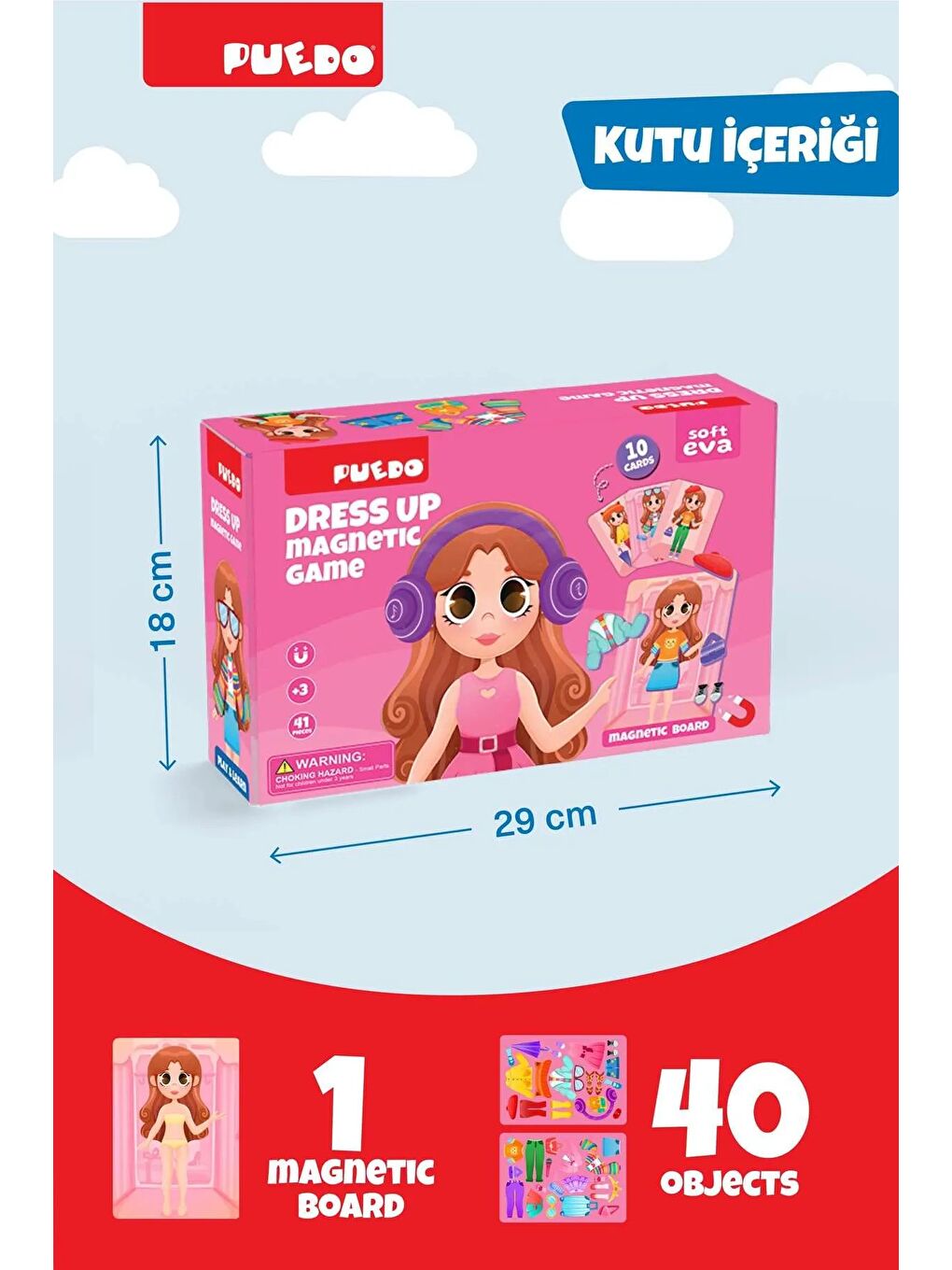 Manyetik Oyun Seti - Dress Up (Mıknatıslı Giydirme Oyunu)-2