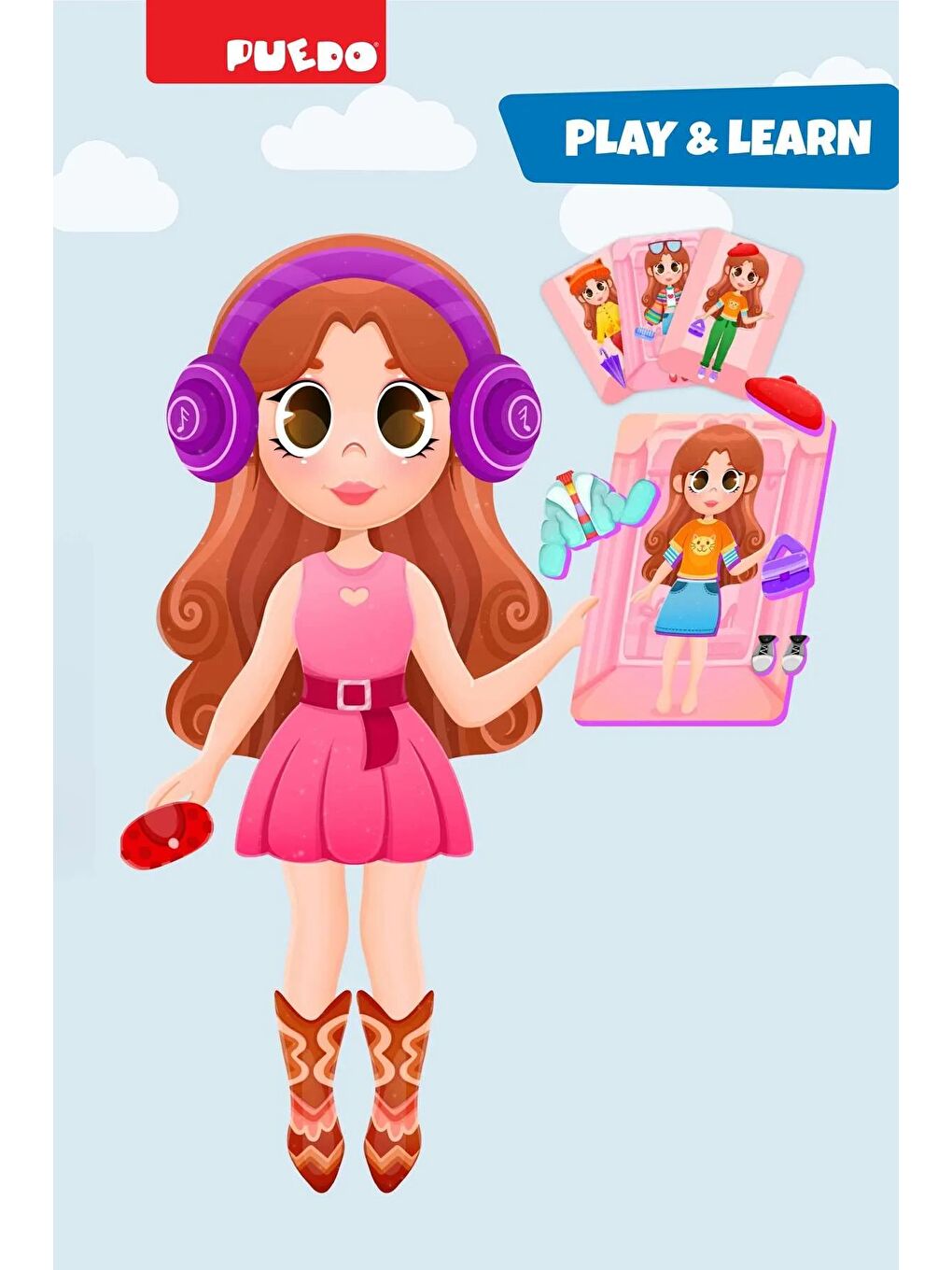 Manyetik Oyun Seti - Dress Up (Mıknatıslı Giydirme Oyunu)-7