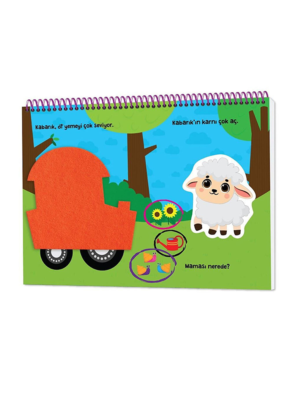 İlk Cırt Cırtlı Keçeli Etkinlik Kitabım - Yemek Sevdiren Kitap (6-16 Ay)-1