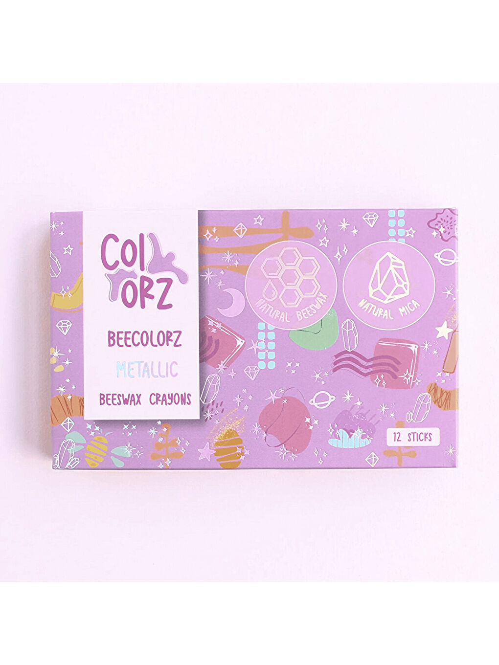 12'li Metalik Renk Kalem Balmumu Pastel Boya Seti-2