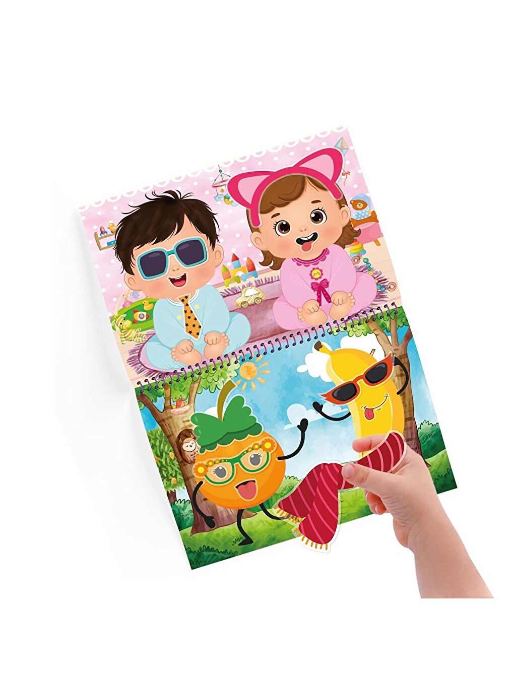 Tükenmeyen Sticker Kitabım - Eğlenceli Yüzler (100+ Tekrar Tekrar Kullanılabilen Sticker)-1