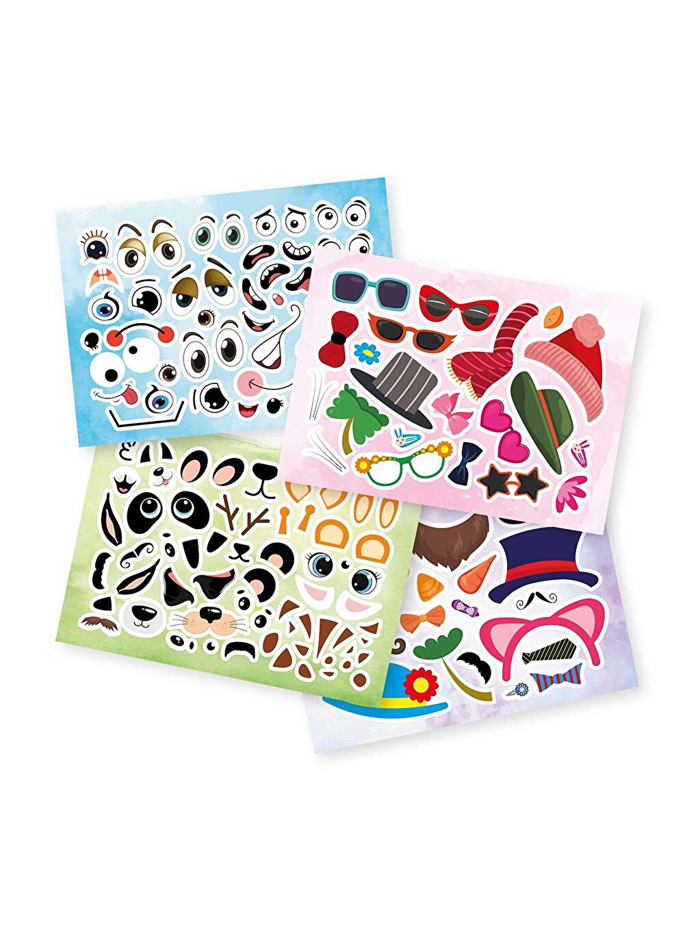 Tükenmeyen Sticker Kitabım - Eğlenceli Yüzler (100+ Tekrar Tekrar Kullanılabilen Sticker)-2